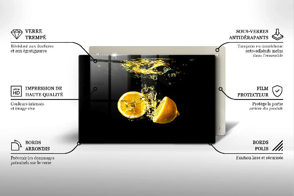 Deska do kuchni Soczyste owoce cytryny