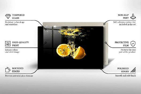 Deska do kuchni Soczyste owoce cytryny