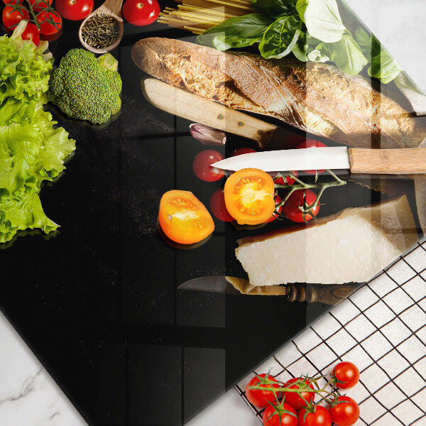 Szklana deska do kuchni Włoskie składniki i przyprawy