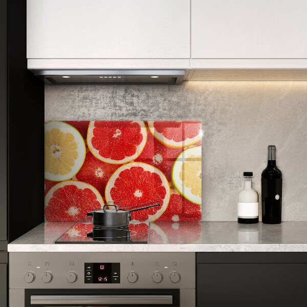 Szklana deska do kuchni Plastry grejpfruta