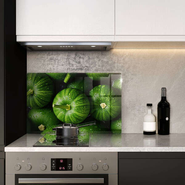 Szklana deska do kuchni Zielone dynie