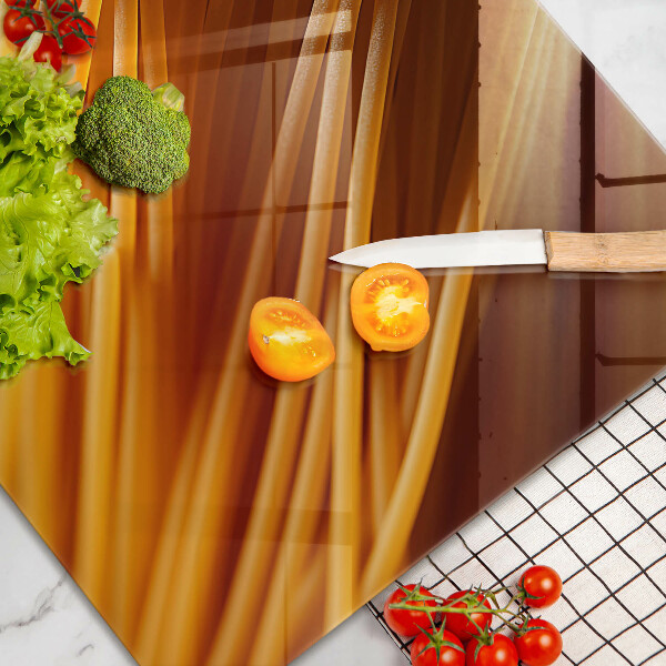 Szklana deska do kuchni Makaron Spaghetti