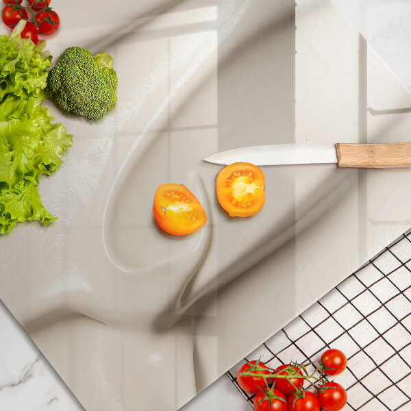 Szklana deska do kuchni Kremowe lody