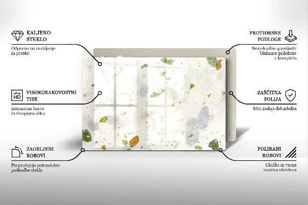 Szklana deska do kuchni Spadające liście