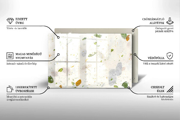 Szklana deska do kuchni Spadające liście