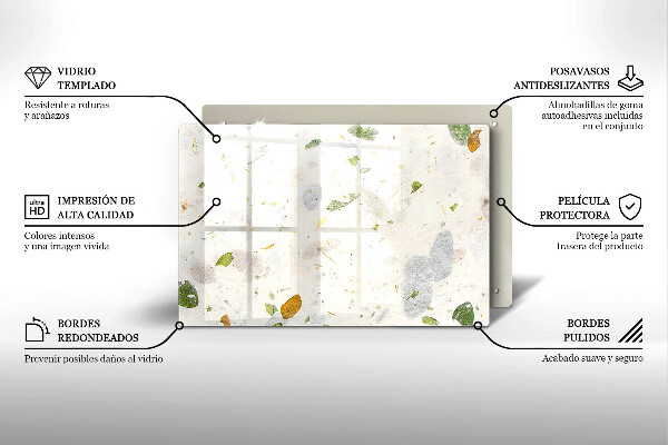 Szklana deska do kuchni Spadające liście