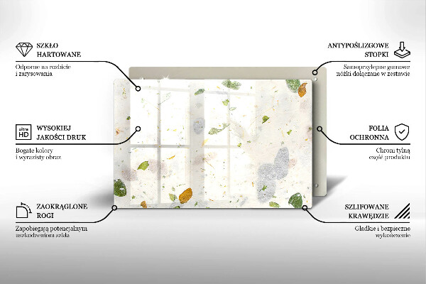 Szklana deska do kuchni Spadające liście