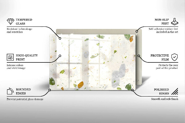 Szklana deska do kuchni Spadające liście