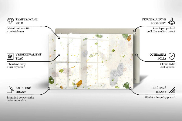 Szklana deska do kuchni Spadające liście