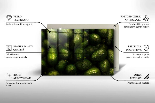 Deska do kuchni Owoce awokado