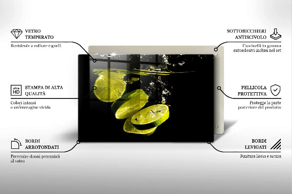 Deska do kuchni Limonki w wodzie