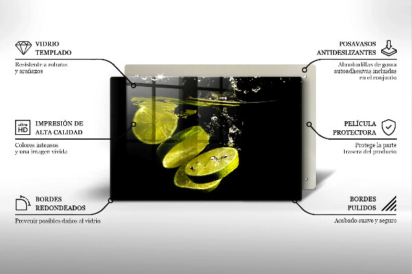 Deska do kuchni Limonki w wodzie