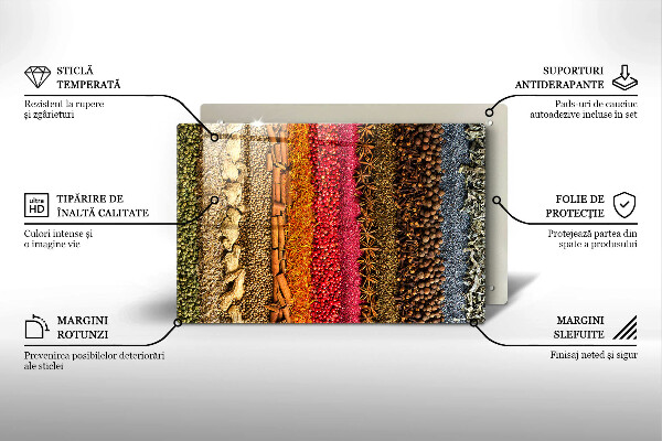 Deska do kuchni Kolorowe przyprawy