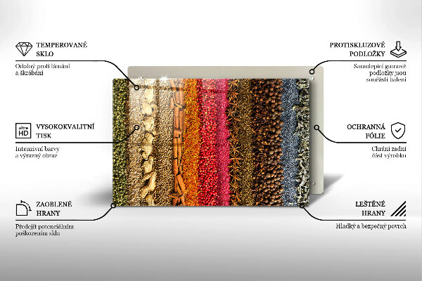 Deska do kuchni Kolorowe przyprawy