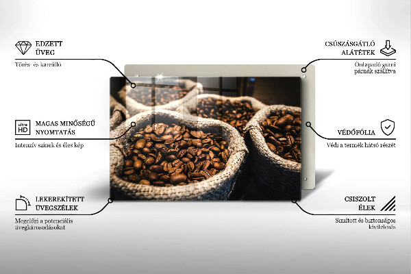 Deska do kuchni Worki ziarna kawy