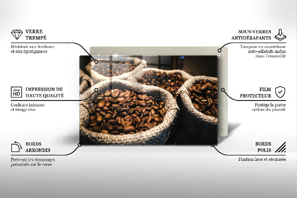 Deska do kuchni Worki ziarna kawy