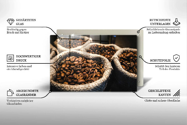 Deska do kuchni Worki ziarna kawy