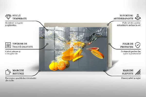 Deska do kuchni Cytryny w wodzie