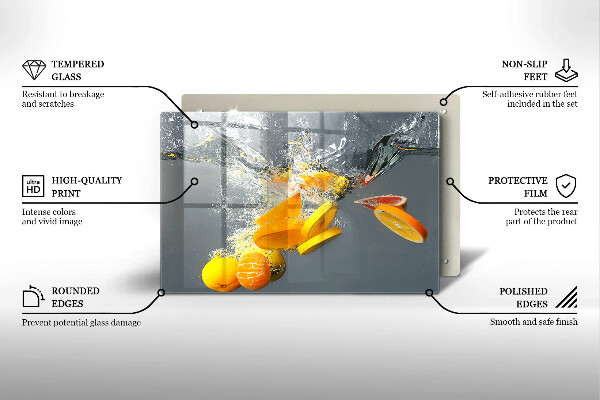 Deska do kuchni Cytryny w wodzie