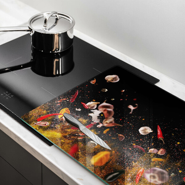 Szklana deska do kuchni Ostre przyprawy