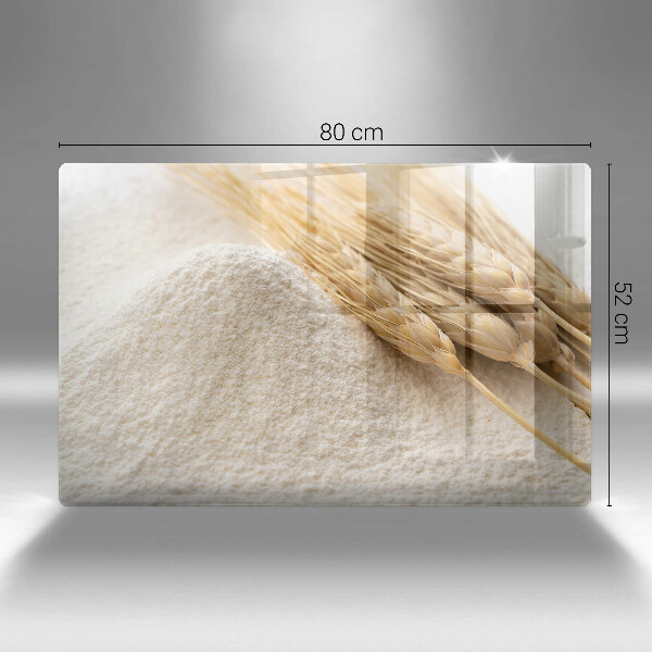 Szklana deska do kuchni Mąka i kłosy zboża