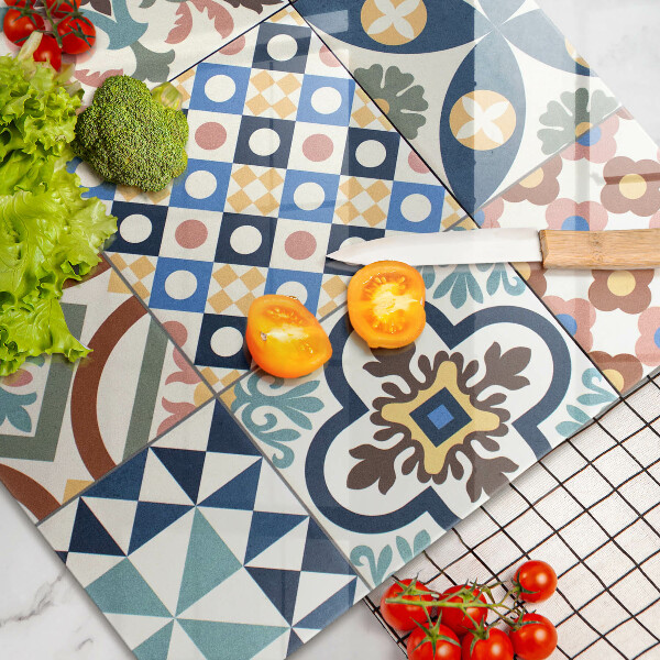 Deska do kuchni Ozdobne płytki kafelki