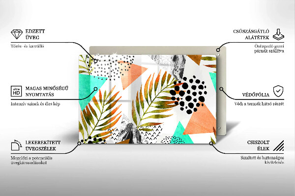 Deska do kuchni Wzór boho liście