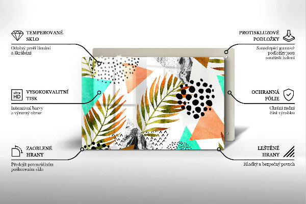 Deska do kuchni Wzór boho liście