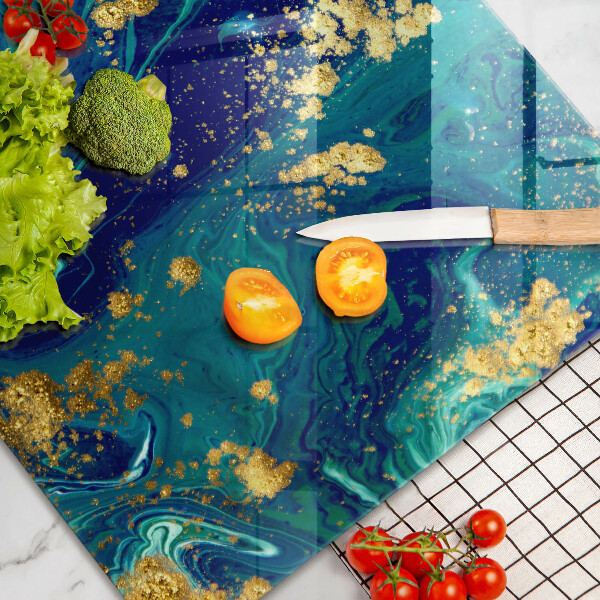 Deska do kuchni Abstrakcja ze złotem