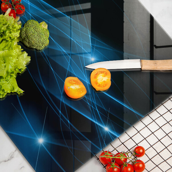 Deska do kuchni Abstrakcja niebieski dym