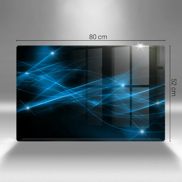 Deska do kuchni Abstrakcja niebieski dym