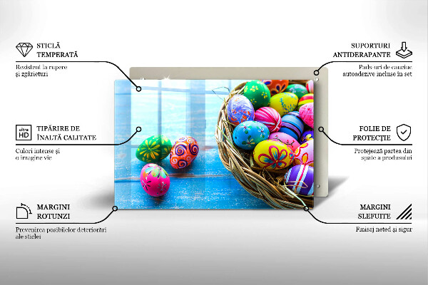 Deska do kuchni Wielkanocne jajka pisanki