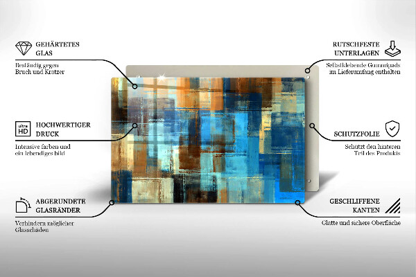 Deska do kuchni Malowane tło