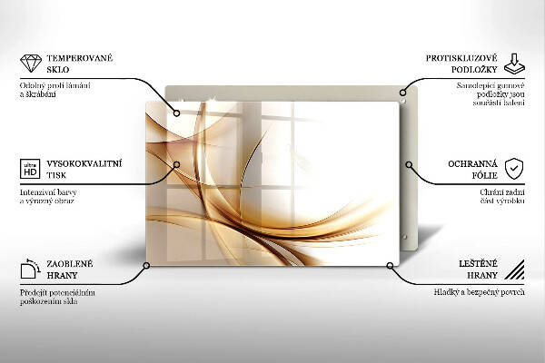 Deska do kuchni Abstrakcja kształty
