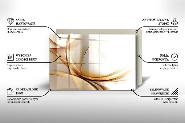 Deska do kuchni Abstrakcja kształty