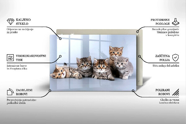Deska do kuchni Słodkie małe kotki