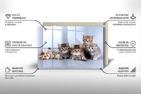 Deska do kuchni Słodkie małe kotki