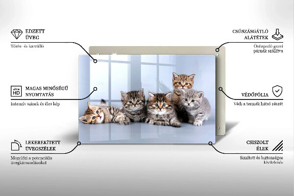 Deska do kuchni Słodkie małe kotki