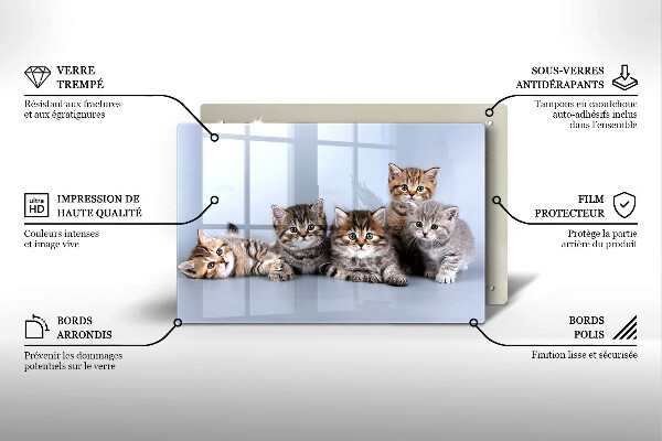 Deska do kuchni Słodkie małe kotki