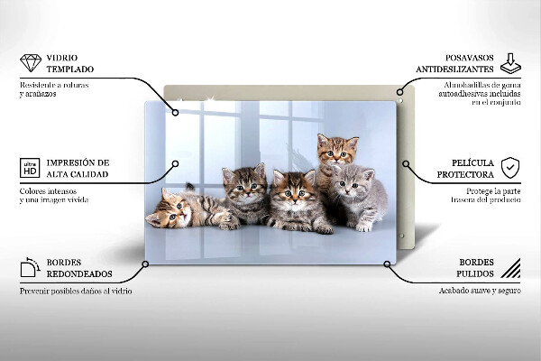 Deska do kuchni Słodkie małe kotki