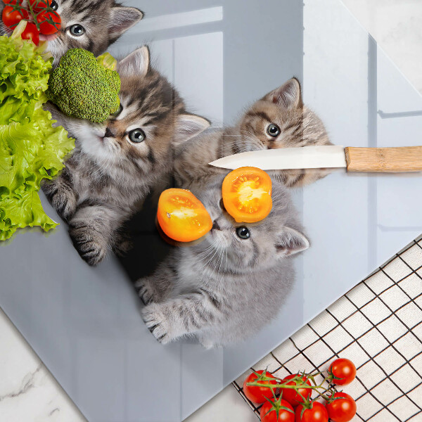 Deska do kuchni Słodkie małe kotki