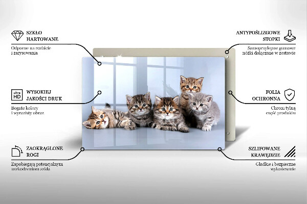 Deska do kuchni Słodkie małe kotki