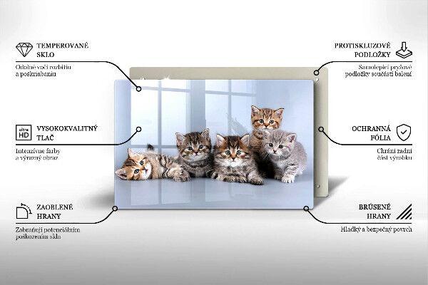 Deska do kuchni Słodkie małe kotki