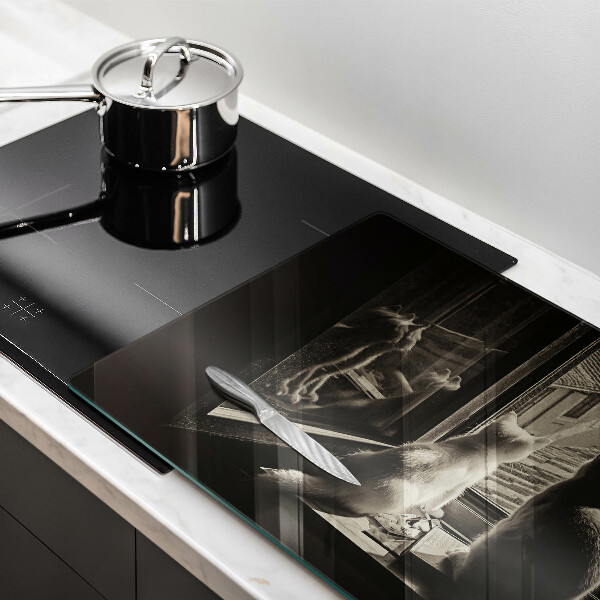 Deska do kuchni Koty miasto i okno