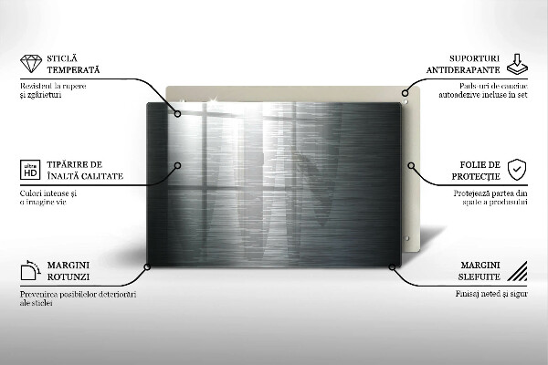 Deska do kuchni Tekstura metal