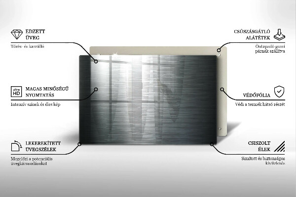 Deska do kuchni Tekstura metal