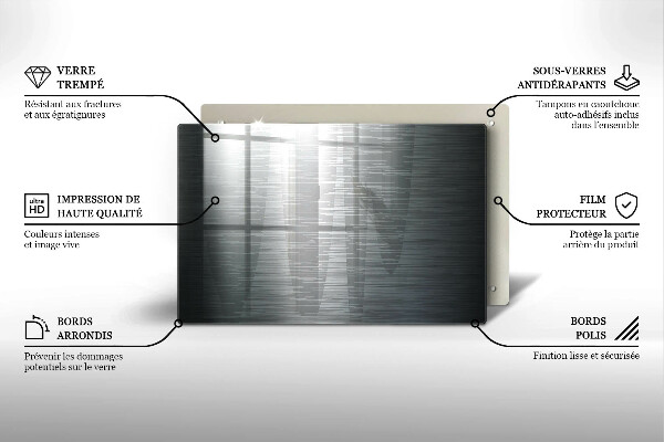 Deska do kuchni Tekstura metal