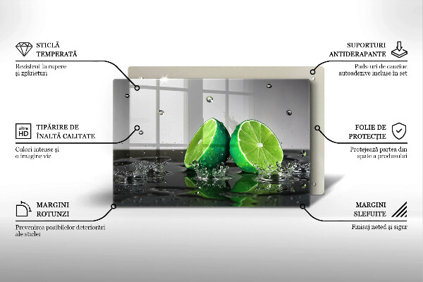 Deska do kuchni Soczyste limonki i woda