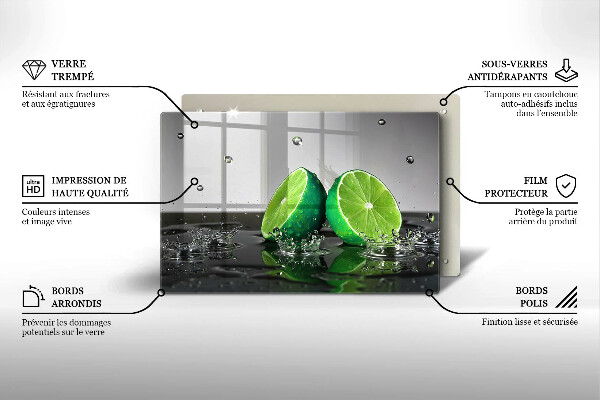 Deska do kuchni Soczyste limonki i woda