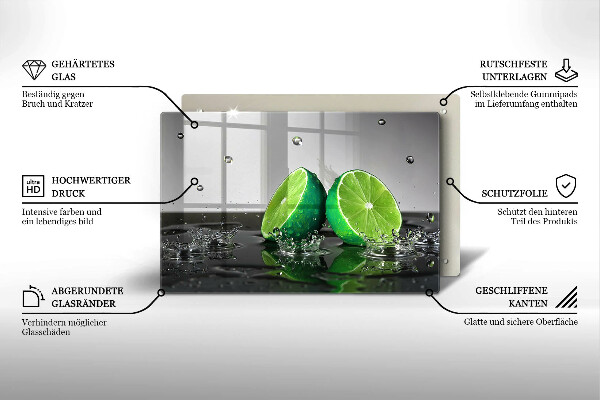 Deska do kuchni Soczyste limonki i woda